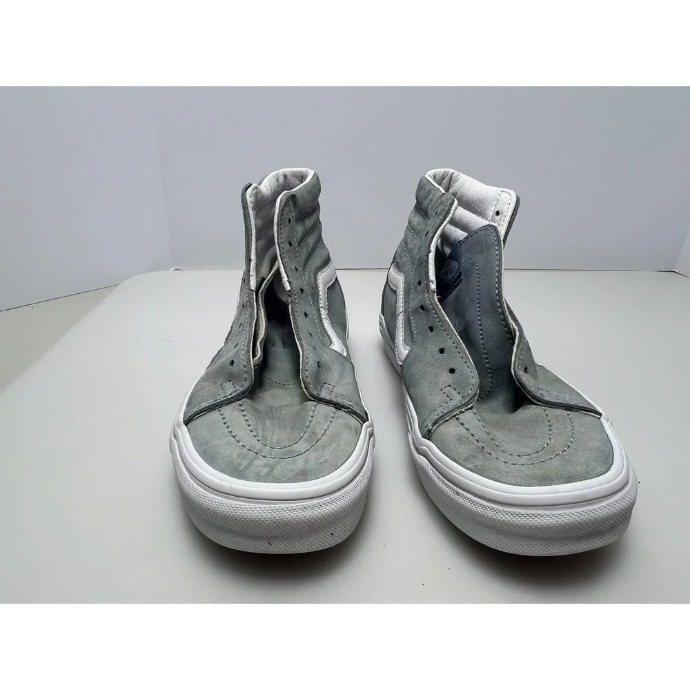 Vans‎ Sk8-Hi Shoes Mens 5.5 Women 7 Gray Suede High Top Skateboarding Sneakers
